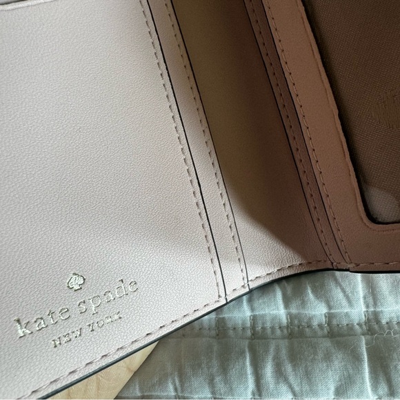 Kate Spade Staci Medium Satchel & Staci Large Slim Bifold Wallet Chalk Pink - Picture 17 of 17